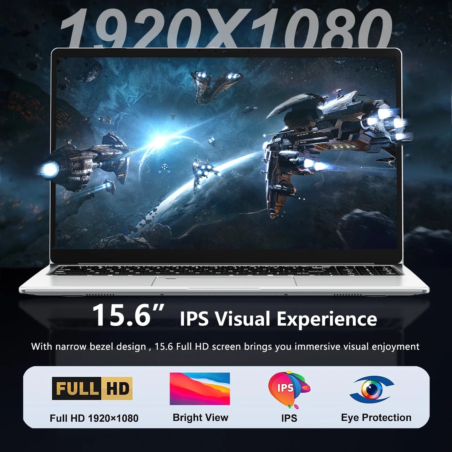 Laptop Computer, Intel Core I7, 32GB RAM 1TB SSD Gaming Laptop,Fhd 1920X1080,Windows 11 Pro,