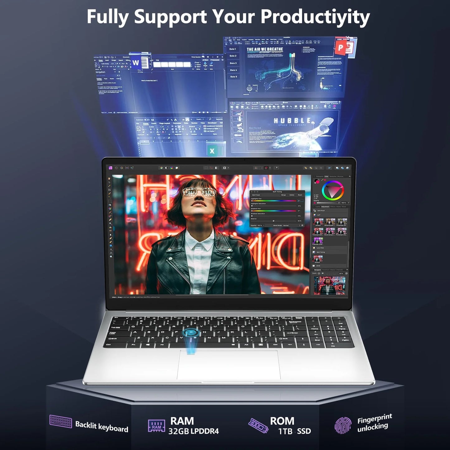 Laptop Computer, Intel Core I7, 32GB RAM 1TB SSD Gaming Laptop,Fhd 1920X1080,Windows 11 Pro,