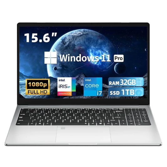 Laptop Computer, Intel Core I7, 32GB RAM 1TB SSD Gaming Laptop,Fhd 1920X1080,Windows 11 Pro,